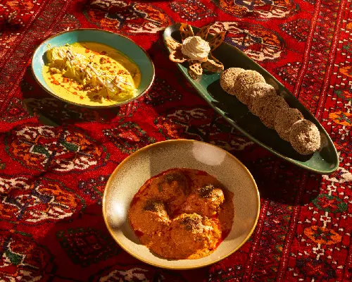 Dessert platter at Mala Akbari