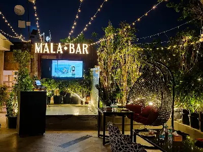 Outdoor seating at Mala Akbari